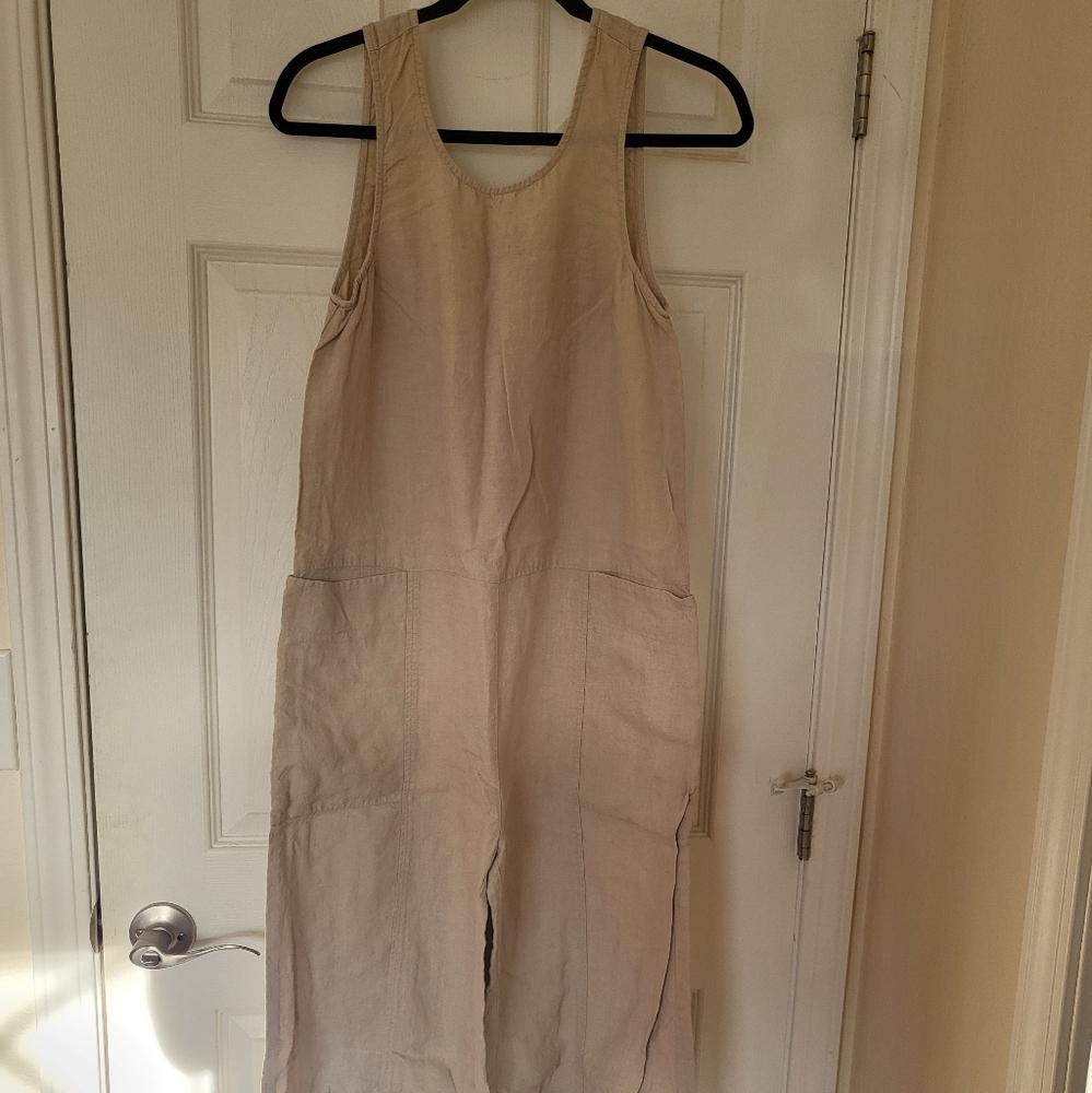 Ilana Kohn jumpsuit in natural linen size XS